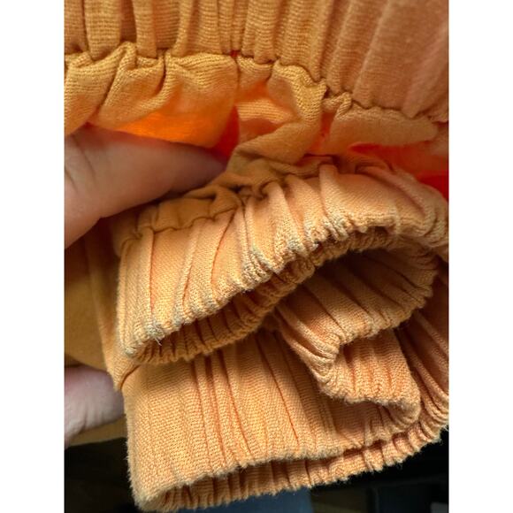 Lucy & Yak Larson Joggers Rumi Trousers Womens Plus Sz 24 Orange Cotton Linen - Picture 8 of 8